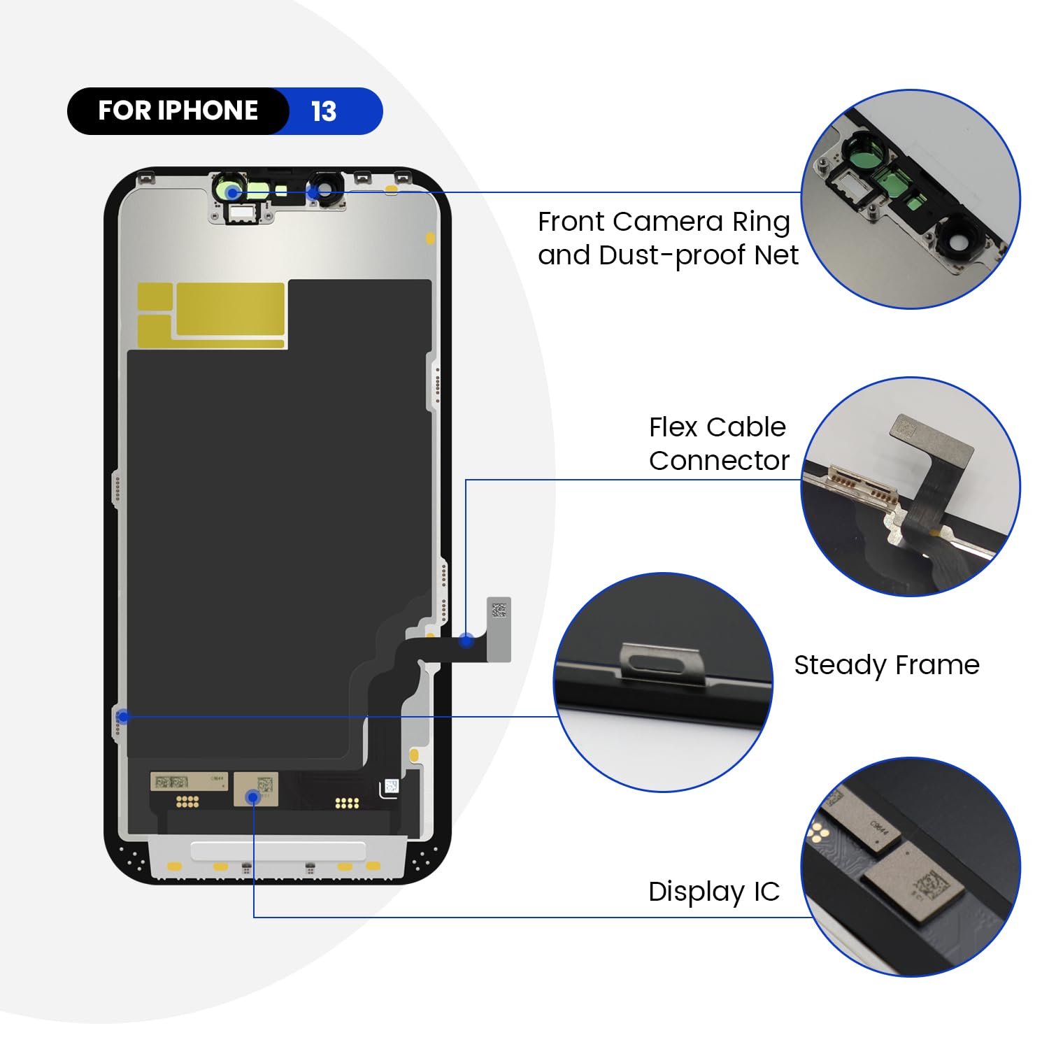 Born For SDSW 専用 iPhone 13 Amazon.com: Genverdix for iPhone 13 Screen Replacement, 6.1 inch